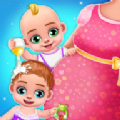双胞胎妈妈和婴儿护理